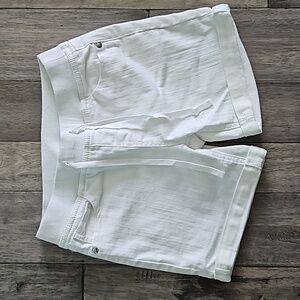 Justice Girls White Denim Jean Shorts - Size 14
